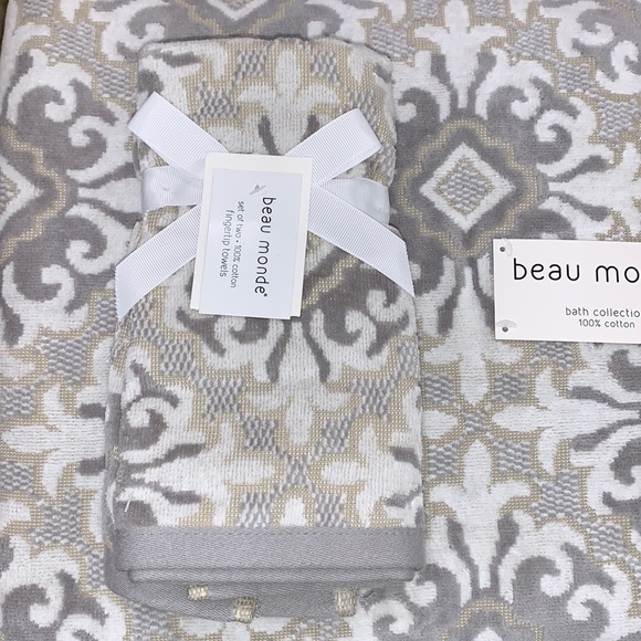 beau monde Bath Beau Monde Towel Set Bath Hand Fingertip 6piece